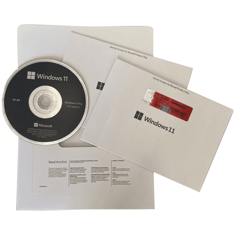 Microsoft Windows 11 Pro 64-bit, DVD - OEM