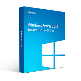 Windows Server 2019 Standard 16 Core + 10 User CALs
